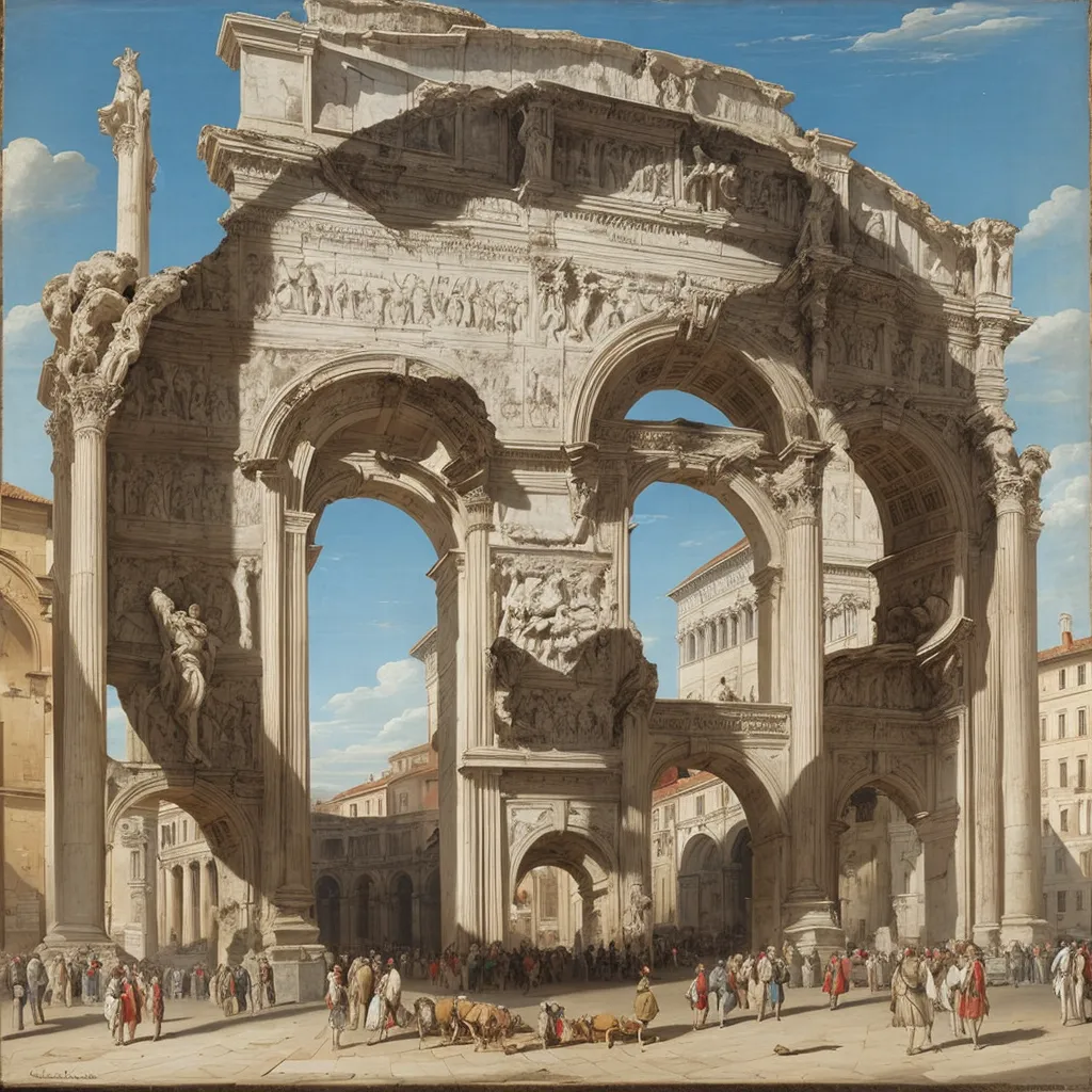 1794 - The Arch of Constantine - Bernardo Bellotto